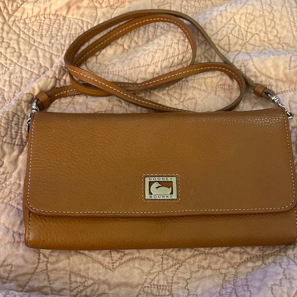 Dooney & Bourke Brown Leather Crossbody Bag